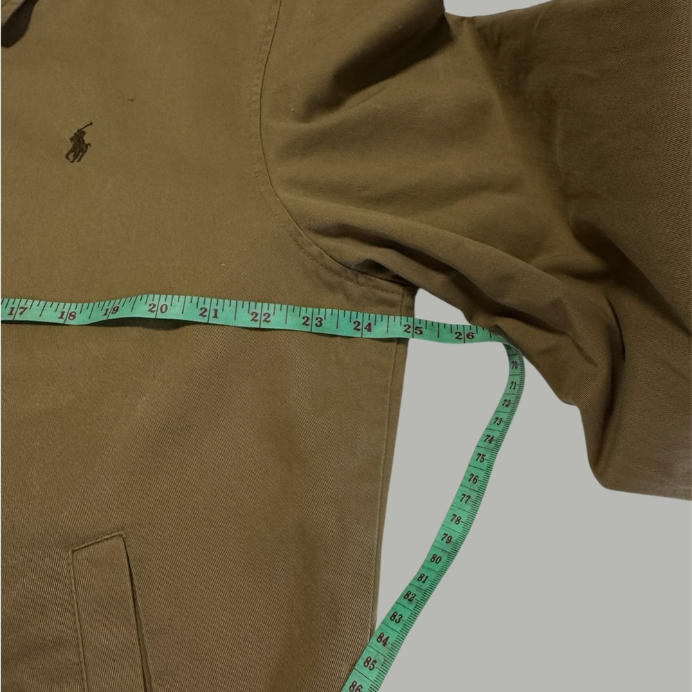 Polo Ralph Lauren Jacket Men's Brown Full Zip Pony Vintage 90s L - Picture 6 of 9